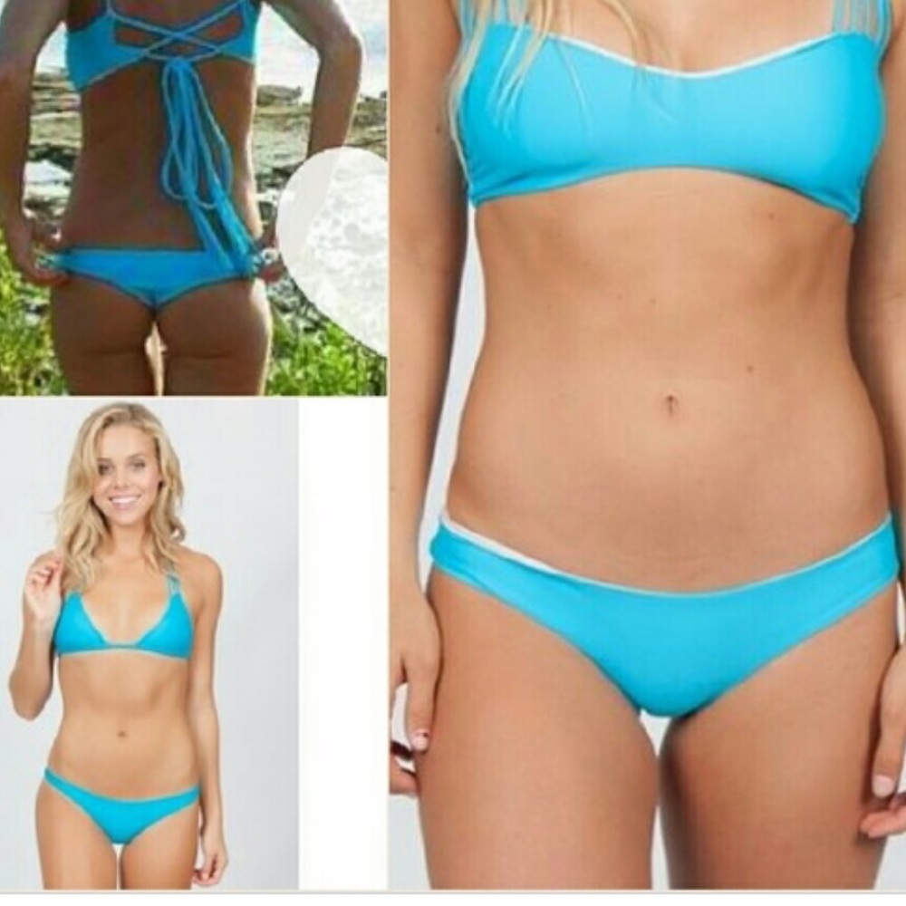 Acacia Swimwear NWT Hookipa Bottom in Azure